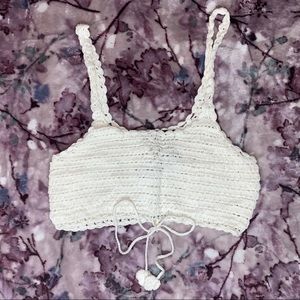 Out From Under Beach Front Crochet Cropped Cami